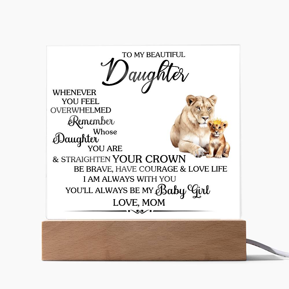 To MY BEAUTIFUL DAUGHTER