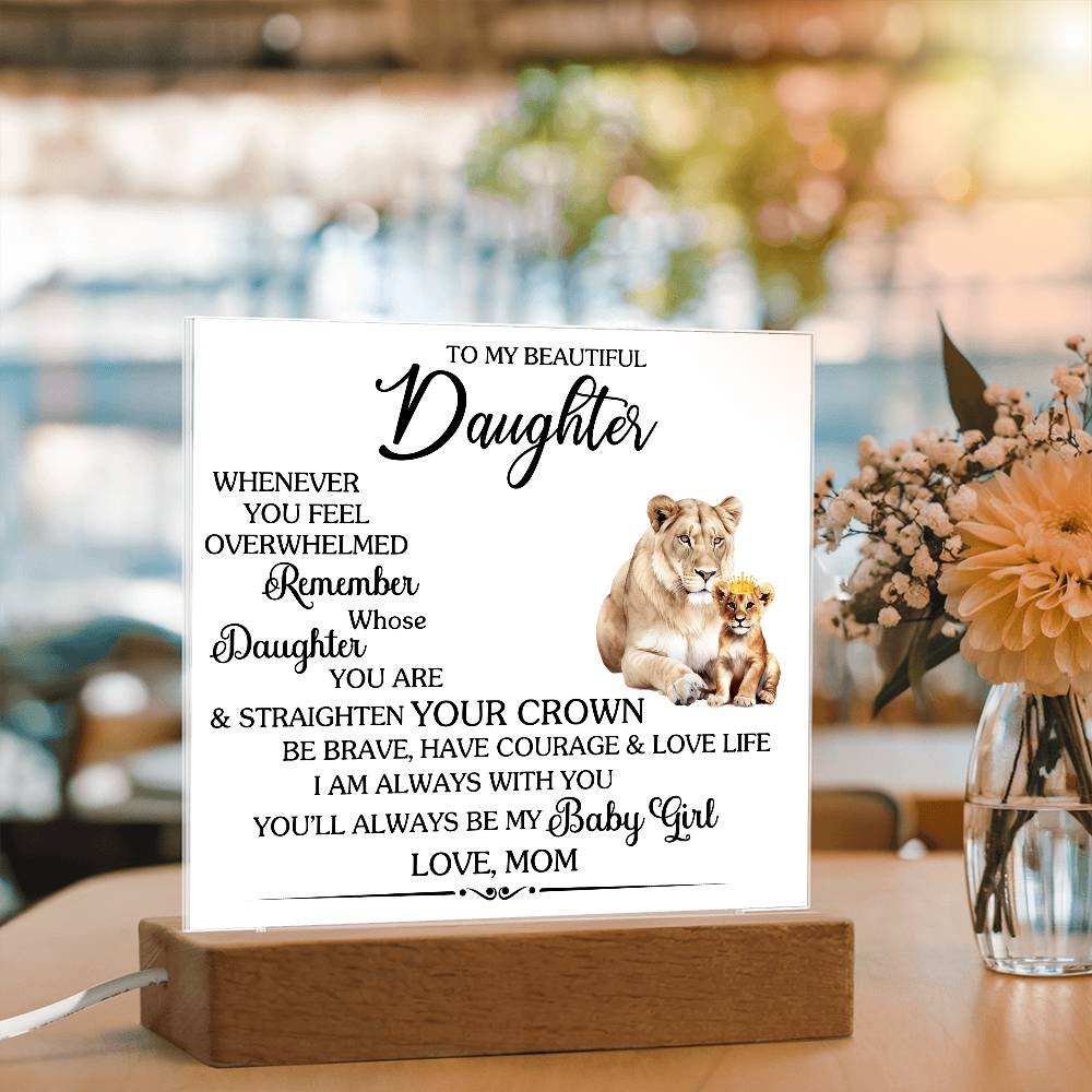 To MY BEAUTIFUL DAUGHTER