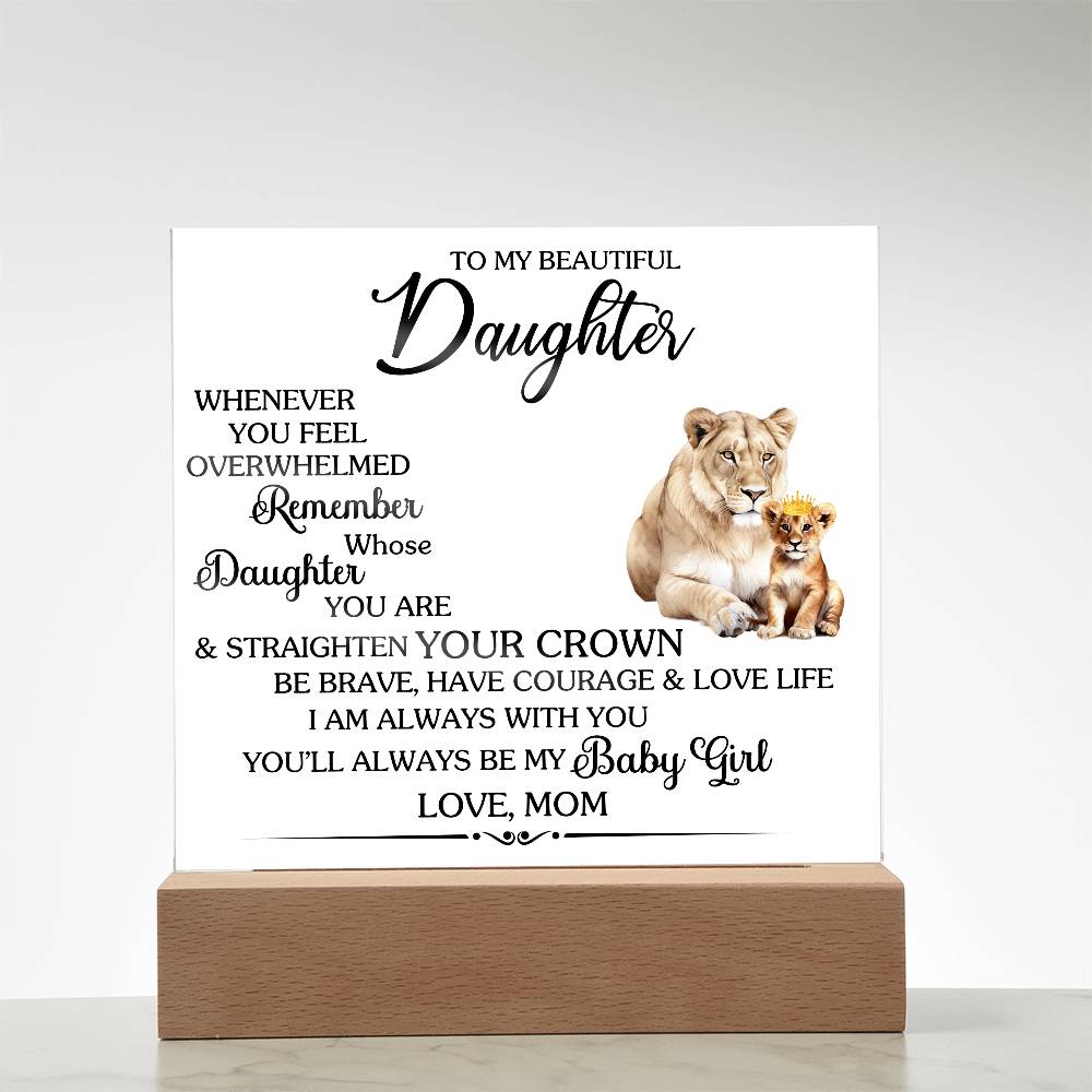 To MY BEAUTIFUL DAUGHTER