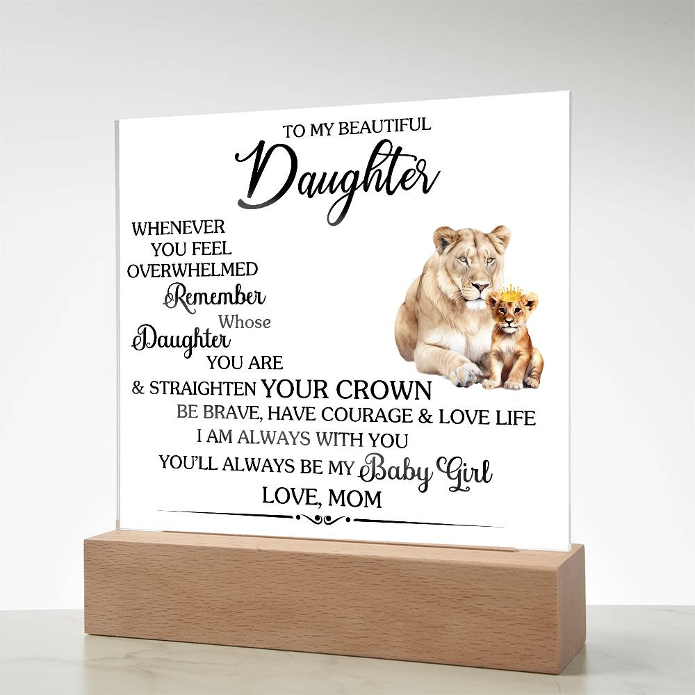 To MY BEAUTIFUL DAUGHTER