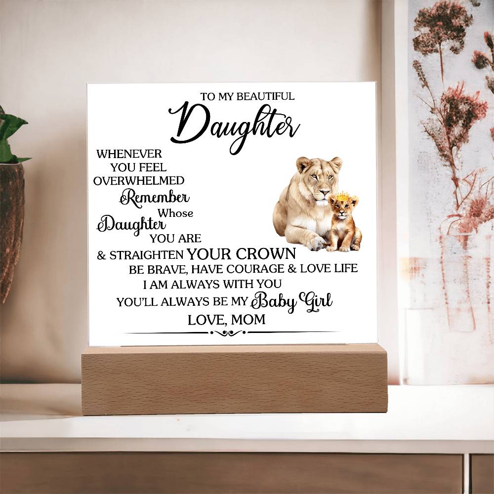 To MY BEAUTIFUL DAUGHTER