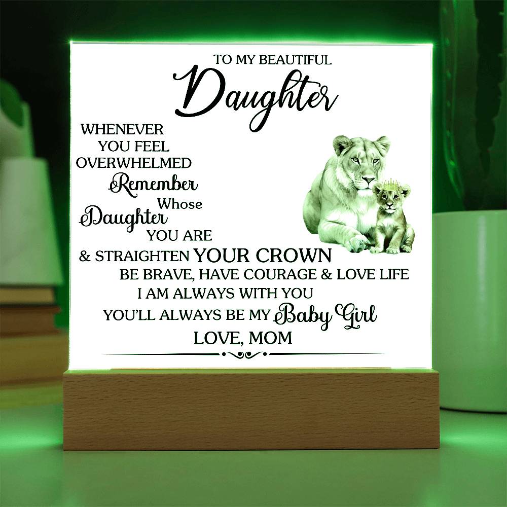 To MY BEAUTIFUL DAUGHTER