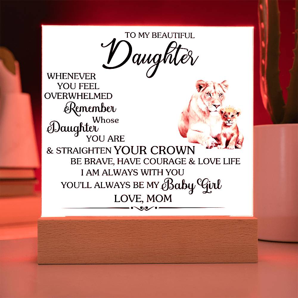 To MY BEAUTIFUL DAUGHTER