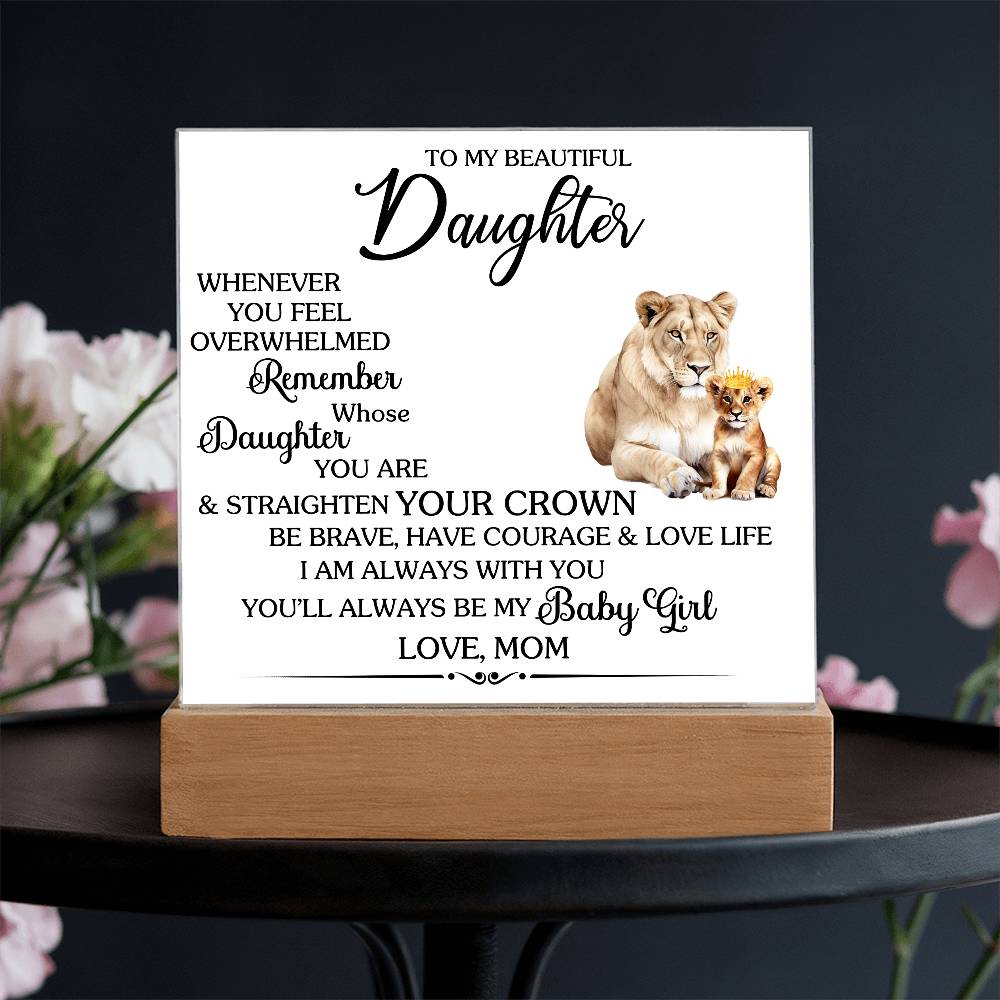 To MY BEAUTIFUL DAUGHTER